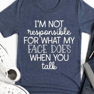 Women's Blue Graphic Tee